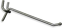 Azar Displays All-Wire Galvanized Pegboard and Slatwall Hooks, 50-Pack