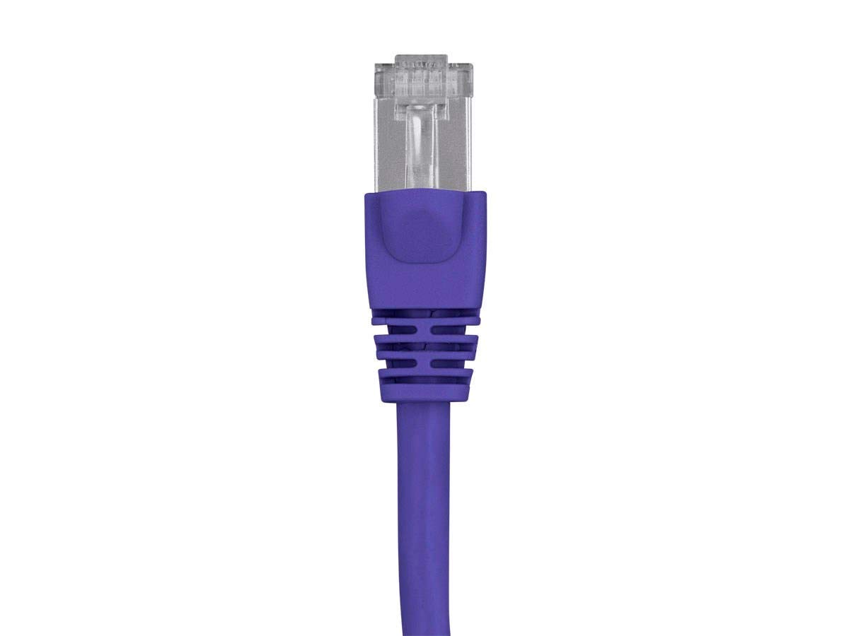 Monoprice Cat6A Shielded (S/FTP) Ethernet Patch Cable - 26AWG Pure Bare Copper Snagless RJ45 Fullboot