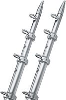 TACO Marine OT-0442VEL15 Aluminum Tele-Outrigger Pole - 1-1/8" x 15', Silver/Silver