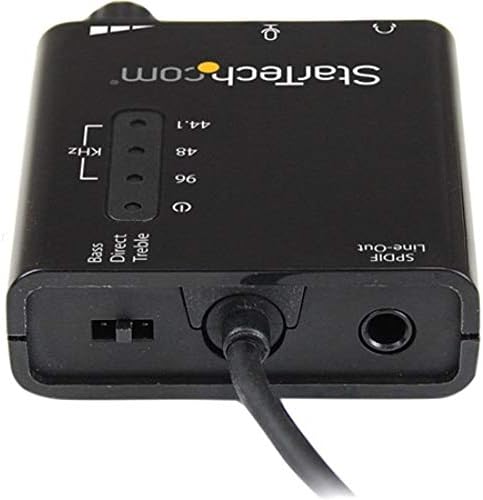 StarTech.com USB Sound Card w/ SPDIF Digital Audio & Stereo Mic – External Sound Card for Laptop or PC