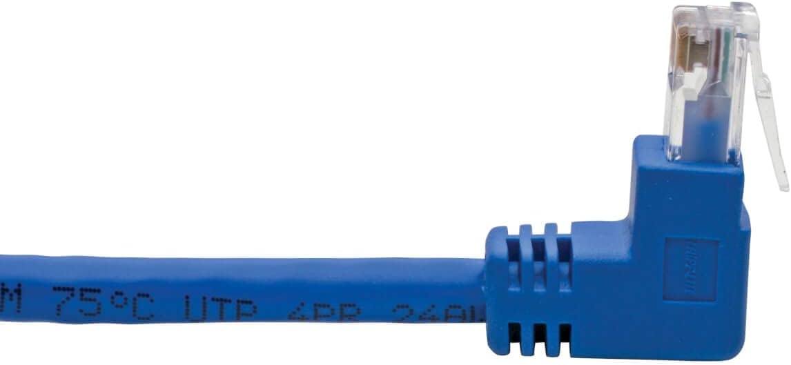 Tripp Lite Cat6 UTP Molded RJ45 Patch Cable, Blue (Up-Angle/Down-Angle/Left-Angle)