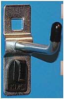 Kennedy 1" VTC Hook W/ 60 END 10 PCS. — 1/4" Diam, 1" Long Single Vertical End Pegboard Hook