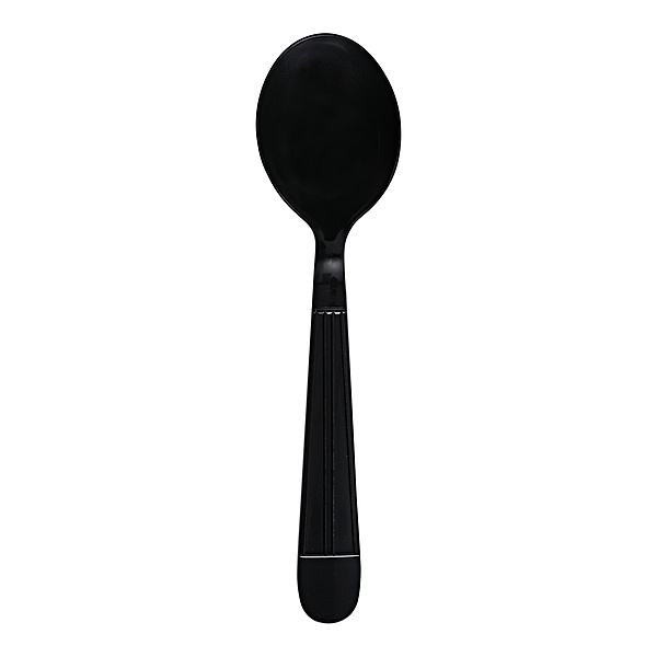 Empress Heavy Weight Soupspoon Polypro Black Dense Pack 1000 / cs