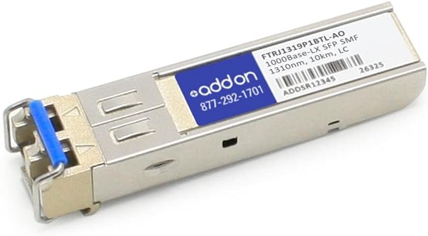 Add-On Computer Finisar Compatible TAA Compliant 1000Base-LX SFP Transceiver (FTRJ1319P1BTL-AO)