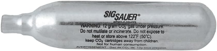 SIG SAUER 12 Gram Prefilled CO2 Cylinders for Airguns