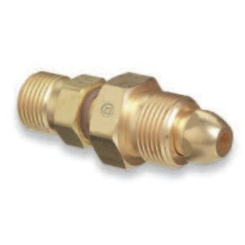 Western Enterprises 810 Brass Cylinder Adaptors, from CGA-580 Nitrogen to CGA-320 Carbon Dioxide