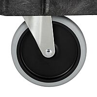 Rubbermaid Commercial Products 2-Shelf Service/Utility Cart with Wheels, 300-Pound Capacity, Black