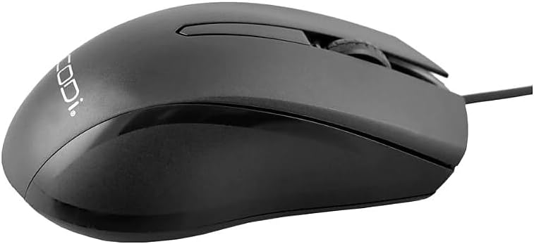CODi Wired USB Optical Mouse - Optical - Cable - USB Type A - 1200 dpi - Scroll Wheel - Symmetrical