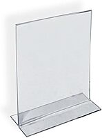 Azar Displays Double-Foot 2-Sided Acrylic Sign Holders