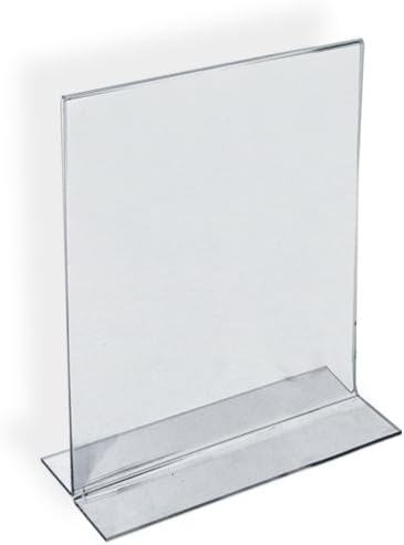 Azar Displays Double-Foot 2-Sided Acrylic Sign Holders