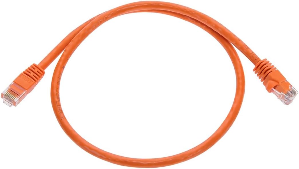 Monoprice Cat6 24AWG UTP Ethernet Patch Cable - Snagless RJ45, 550MHz, Pure Bare Copper