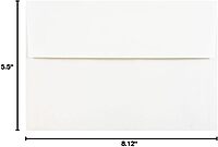 JAM PAPER Foil-Lined Invitation Envelopes - White with Foil Lining - 25/Pack