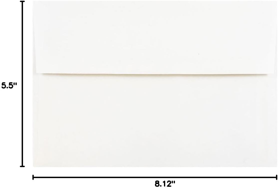 JAM PAPER Foil-Lined Invitation Envelopes - White with Foil Lining - 25/Pack