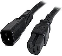 StarTech.com Heavy Duty IEC 60320 C14 to C15 Power Cord, 14AWG 15A 250V, UL Listed