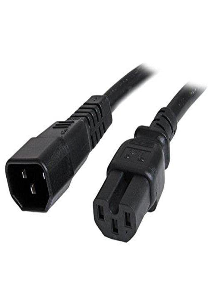 StarTech.com Heavy Duty IEC 60320 C14 to C15 Power Cord, 14AWG 15A 250V, UL Listed