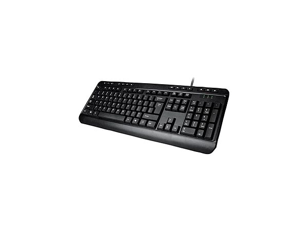 AKB-132UB - Multimedia Desktop 104-Key USB Keyboard for Windows One-Touch Controls,Black