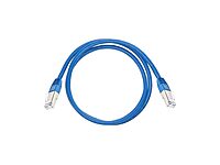 Monoprice Cat6A Blue Double-Shielded (S/FTP) 26AWG Pure Bare Copper Molded RJ45 Patch Cable