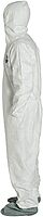 DuPont Tyvek 400 TY122S Disposable Protective Coverall with Elastic Cuffs, Attached Hood and Boots, White, Medium, CASE OF 25