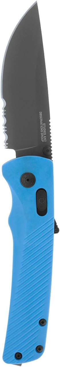 SOG Flash AT Ambidextrous Partially Serrated Folding Pocket Knife D2 Steel