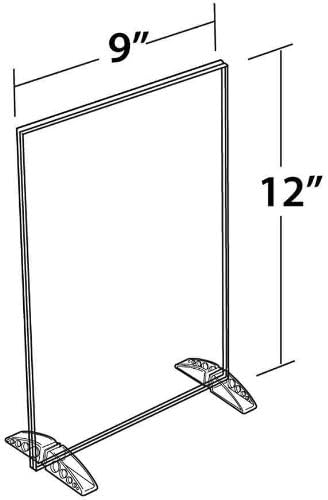 Azar Displays Dual-Stand Vertical/Horizontal Acrylic Sign Holders