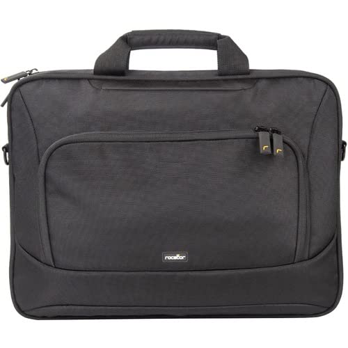 Rocstor Premium 15.6"& 16" Professional Frontloading Universal Briefcase Laptop Case - Weather & Water Resistant