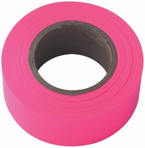IRWIN Tools STRAIT-LINE Flagging Tape, 150-foot, Glo-Pink (65603) Multi 150 Foot (Pack of 1)
