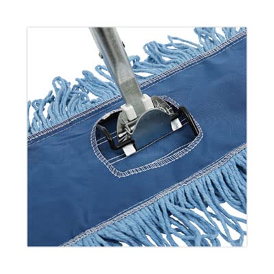 Boardwalk Zinc-Plated Clip-On Dust Mop Frame, 36in x 5in, Black