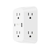 Belkin 6-Outlet Surge Protector Power Strip, ETL-listed, Wall-Mountable w/ 6 AC Outlets, Overvoltage Protection