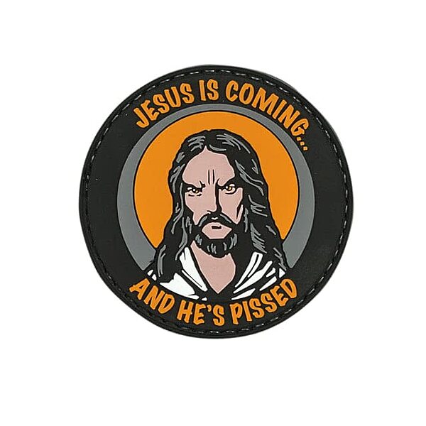 VooDoo Tactical 07-0814000000 Jesus is Coming and He's Pissed Rubber Patch
