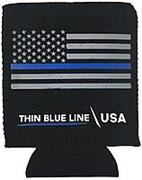 THIN BLUE LINE USA Thin Blue Line Can Cooler Koozie