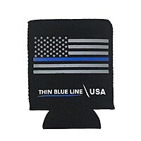 THIN BLUE LINE USA Thin Blue Line Can Cooler Koozie