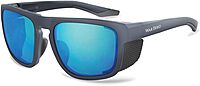 WARBIRD Dead Space Polarized Sunglasses w/Removable Deflector Shields - 100% UVA/UVB Blocking - ANSI Z87.1 Safety Rating