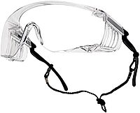 Bollé Safety 253-OR-40054 Override Over-the-Glass Eyewear with Clear/Black Nylon and Polycarbonate Frame and Clear Lens
