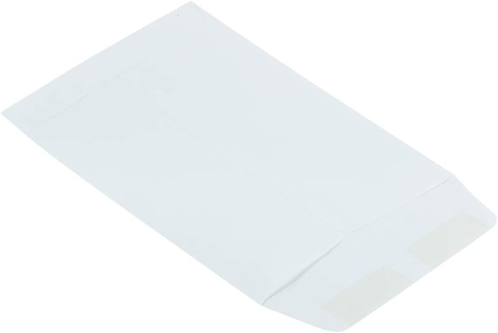 JAM Paper Open-End Catalog Envelopes with Gummed Closure - White