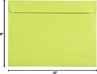 JAM Paper 9 x 12 Booklet Envelopes with Gummed Seal