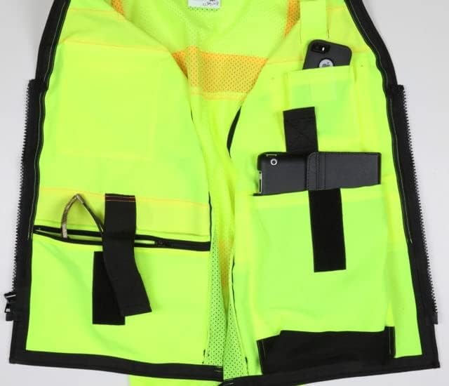 MCR Safety Hi Vis Reflective Safety Vest, ANSI 107 Type R Class 2, 3in Silver PSURVCL2LSL