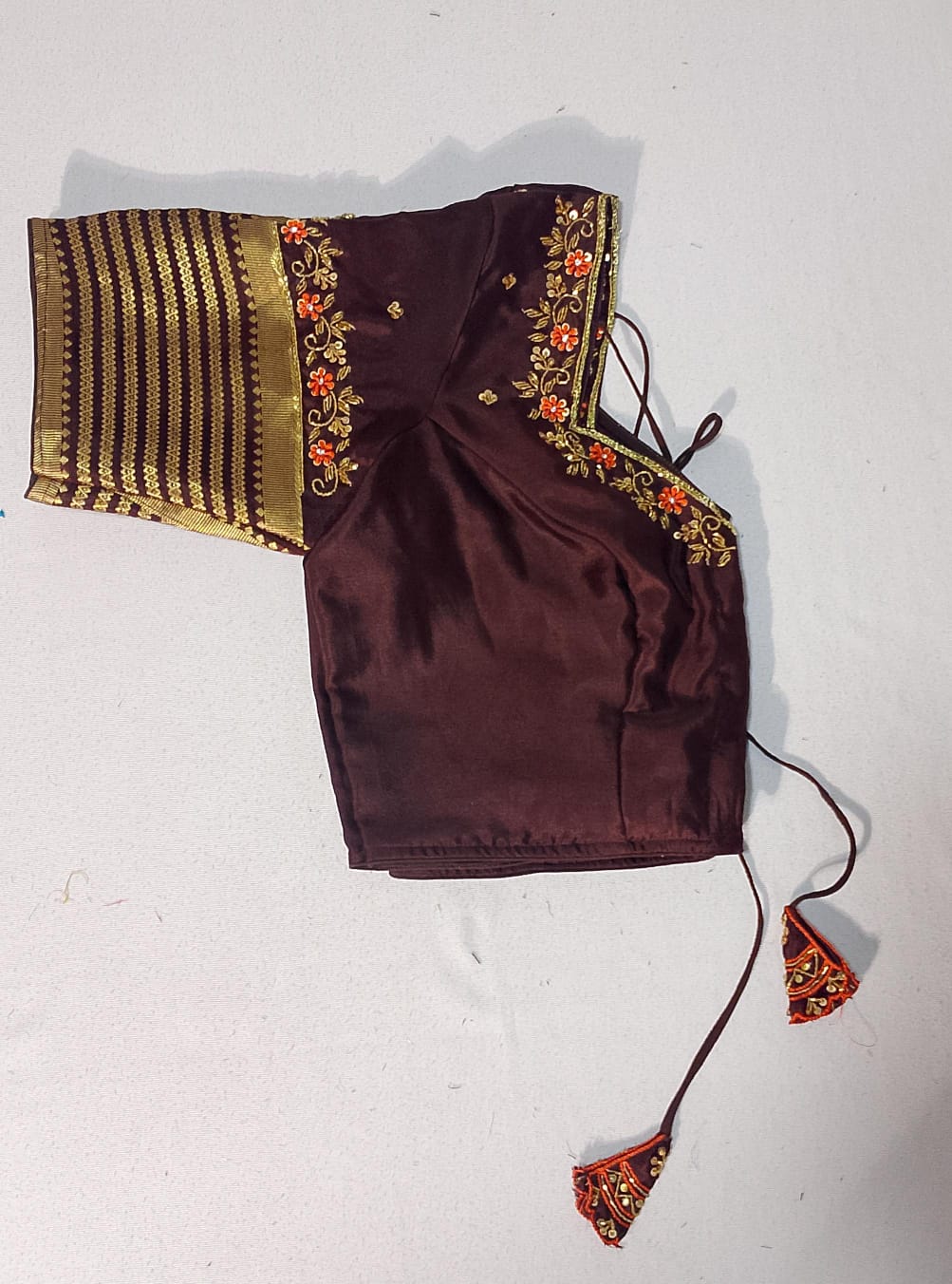 N398: Ready To Ship Beautiful Pure Mysore Silk Saree With Stitched Embroidery Work Blouse N398: Ready To Ship Beautiful Pure Mysore Silk Saree With Stitched Embroidery Work Blouse