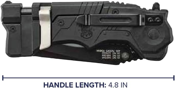 Smith & Wesson 1st Response SW911B 8.2in High Carbon S.S. Assisted Opening Knife with 3.4in Serrated Tanto Blade and Nylon