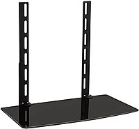 Mount-It! MI-8401 Wall Mount A/V Component Shelf, 16-5/8inH x 18inW x 9-13/16inD, Black