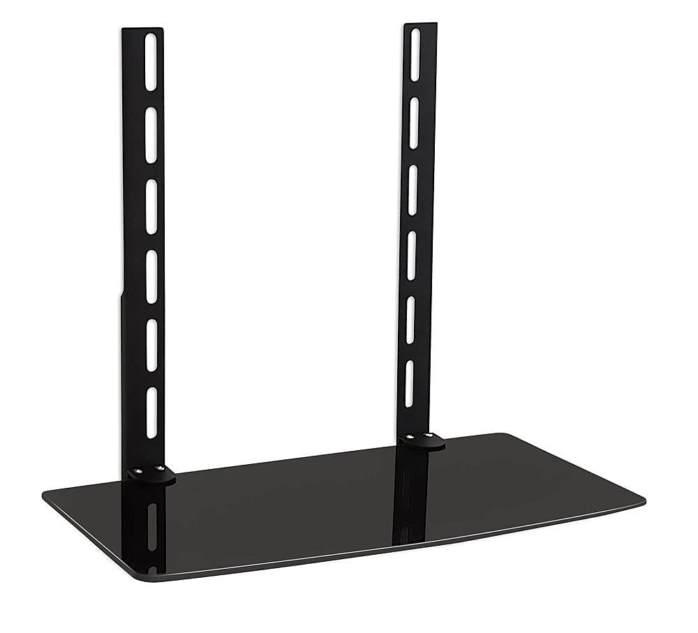Mount-It! MI-8401 Wall Mount A/V Component Shelf, 16-5/8inH x 18inW x 9-13/16inD, Black