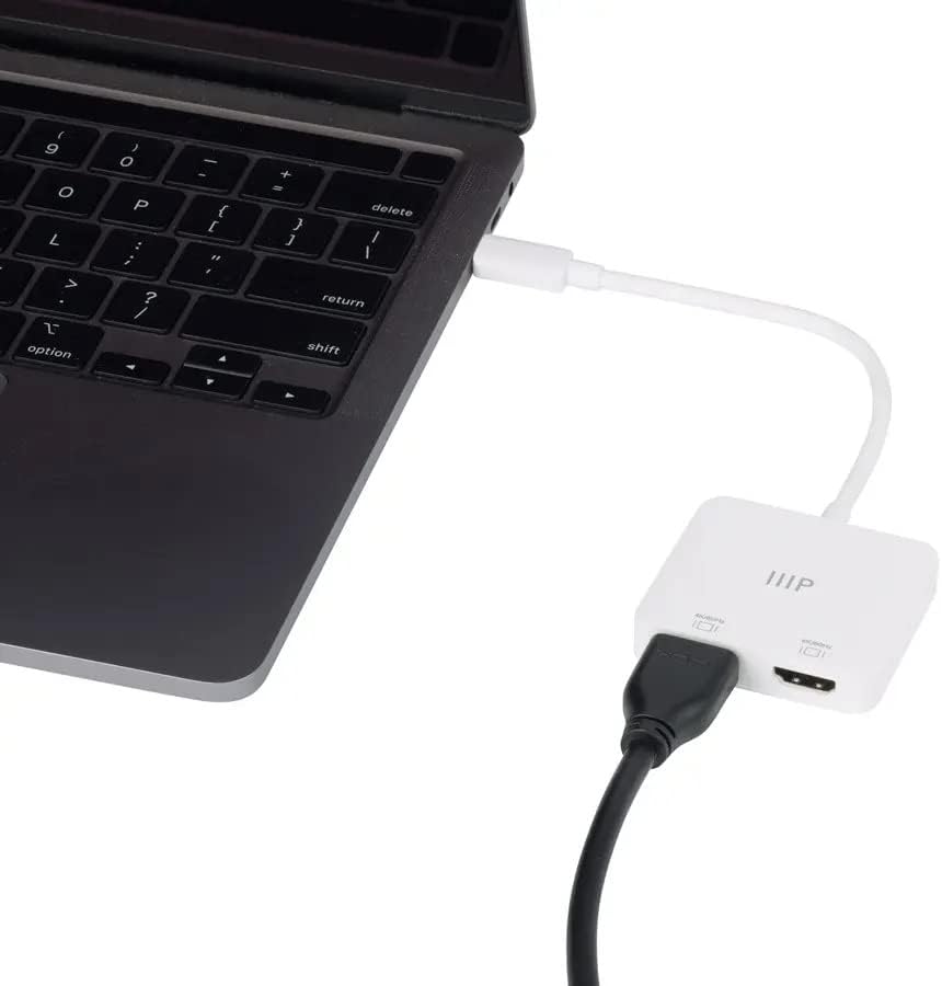 Monoprice USB-C to Dual 4K HDMI Adapter (Dual 4K@60Hz) for Samsung Galaxy S9/S9+, MacBook Air2020-2018