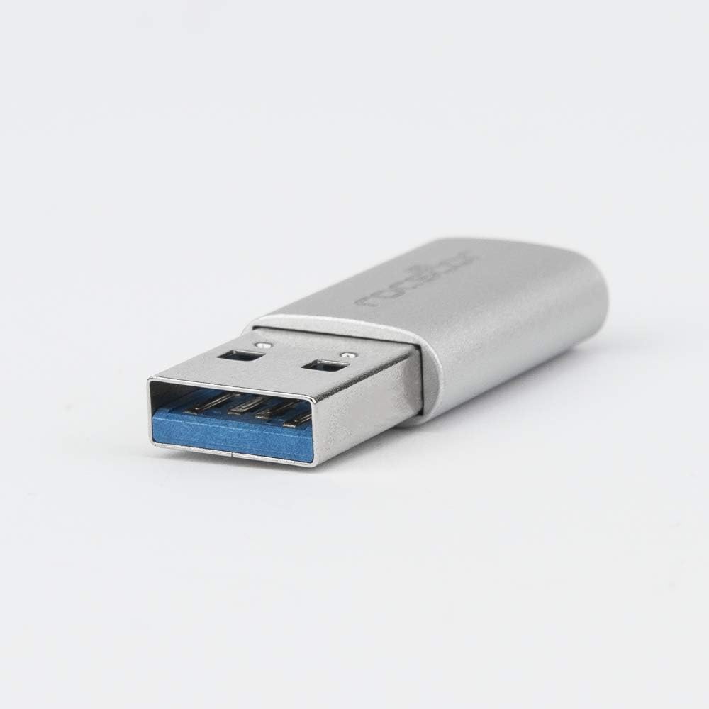 Rocstor USB Data Transfer Adapter - Type C Female USB - Type A Male USB - White Male Adapter White