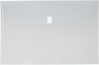 JAM PAPER Plastic Envelopes with Hook & Loop Closure - Jumbo Booklet - 12 x 18 - Clear - 12/Pack