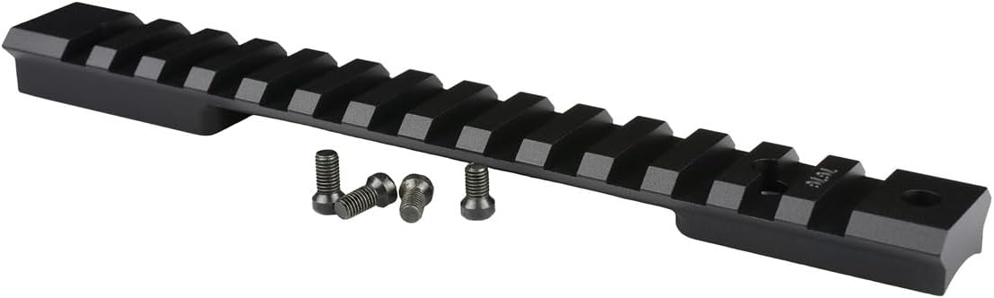 WARNE Weatherby Mark V Standard 6 Lug Mountain Tech Tactical Rail, 20MOA, Black, 7653-20MOA