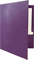 JAM PAPER Laminated Two-Pocket Glossy Presentation Folders - Letter Size