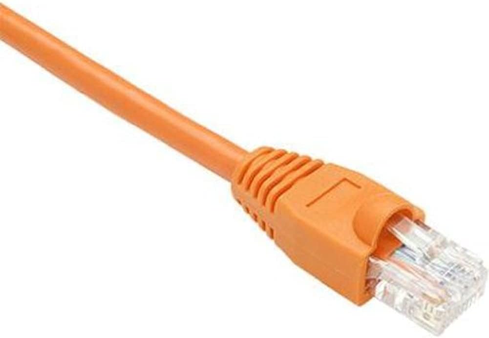 CAT6 Gigabit Ethernet Patch Cable, UTP, Orange, Snagless, 2FT