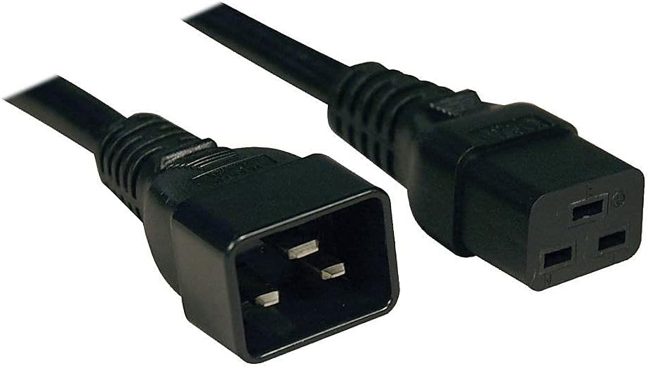TRIPP LITE P036-003-15A Heavy Duty Power Extension Cord 14 AWG IEC 320 C19-C20 3' 3 Feet 15 Amps