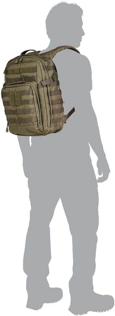 5.11 Tactical Backpack, RUSH 12 2.0 Military Survival Molle Back Pack with Laptop Compartment, Small, 24L, Multicam