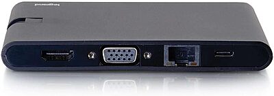 USB-C® 9-in-1 Compact Docking Station with 4K HDMI®, VGA, Ethernet, USB, SD Card Reader and Power Delivery up to 100W