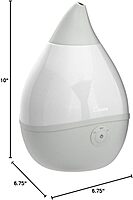 CRANE Droplet/Teardrop Ultrasonic Cool Mist Humidifier, 0.5 Gallon